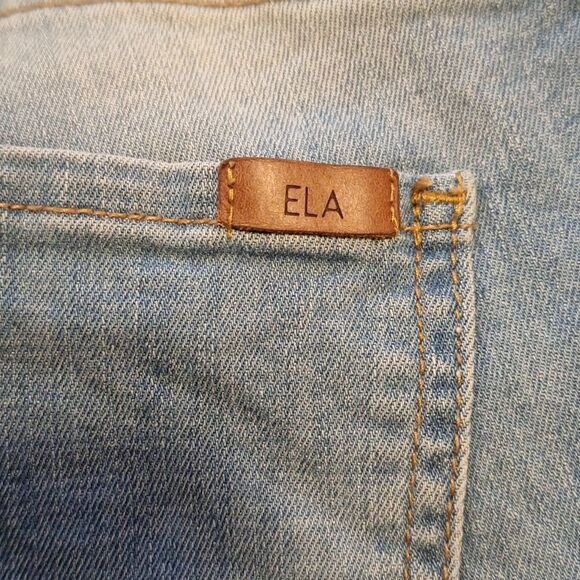 mid rise distressed JEANS SIZE 8 - Picture 5 of 7